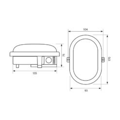 VIVALUX 3961 ВЛАГОЗАЩИТЕНА LED ПЛАФОНИЕРА RENE LED ∙ 8W ∙ ЧЕРЕН ∙ 4000K ∙ IP54 - Image 2