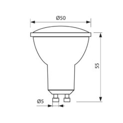 VIVALUX 3645 LED ЛАМПА XARD LED ∙ JDR ∙ 5W ∙ 350LM ∙ GU10 ∙ 4000K - Image 2