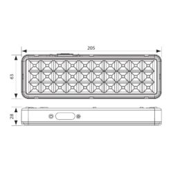 VIVALUX 4032 АВАРИЙНО LED ОСВЕТИТЕЛНО ТЯЛО RACER LED-M ∙ 3W ∙ LI-ION ∙ 3,7V - Image 2