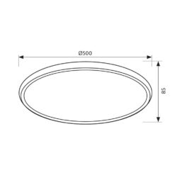 Плафон VIVALUX 4165 МУЛТИФУНКЦИОНАЛНА HERA LED ∙ 60W ∙ 3000-6400K - Image 2