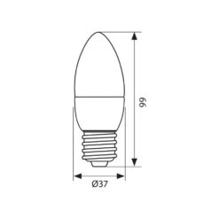 VIVALUX 3490 LED ЛАМПА CAMEO LED ∙ 6W ∙ 480LM ∙ E27 ∙ 4000K - Image 2