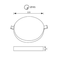 VIVALUX 4282 LED ПАНЕЛ RONDO LED ∙ 36W ∙ 3600LM ∙ БЯЛ ∙ 4000K - Image 2
