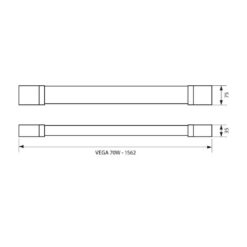 VIVALUX 4021 LED ОСВЕТИТЕЛНО ТЯЛО VEGA LED ∙ 70W ∙ 1500 MM ∙ 4000K ∙ IP65 - Image 2
