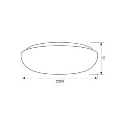 Плафон VIVALUX 3688 ДЕКОРАТИВНА LED NUVOLA LED ∙ 12W ∙ 4000K - Image 2