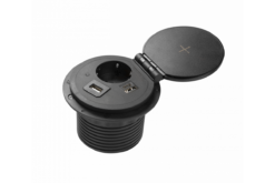Черен контакт GTV LIGHTING Gtv RJ45 за електрическата мрежа