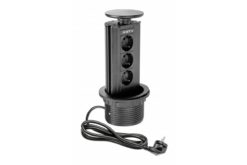 Черен контакт GTV LIGHTING Gtv 220-240V за дома и офиса