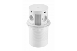 Бял контакт GTV LIGHTING Gtv 2XRJ45 за битова инсталация