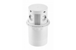 Бял контакт GTV LIGHTING Gtv 2XRJ45 за дома и офиса