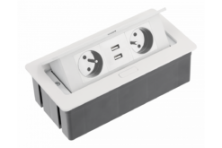 Бял контакт GTV LIGHTING Gtv за електроинсталация