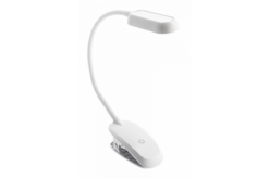 Бяла LED настолна лампа GTV LIGHTING Gtv 1200MAH за спалня
