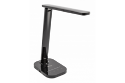 Черна LED настолна лампа GTV LIGHTING Gtv 10-STEPS за спалня