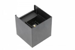 Черен LED фасаден аплик GTV LIGHTING Gtv 50/60 за фасада и вход