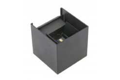 Черен LED фасаден аплик GTV LIGHTING Gtv 50/60 за външно осветление