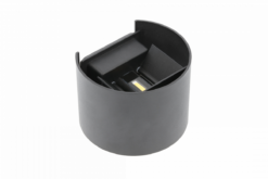 Черен LED фасаден аплик GTV LIGHTING Gtv 50/60 за градина и двор