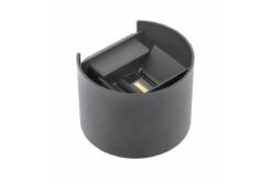 Сив LED фасаден аплик GTV LIGHTING Gtv 50/60 за външно осветление