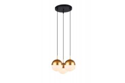 Златен полилей GTV LIGHTING Gtv 7597 за хол или трапезария