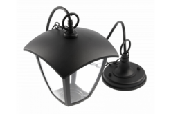 Черна градинска лампа GTV LIGHTING Gtv за външно осветление