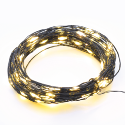 ACA LIGHTING CHRISTMAS X0120143 20 LED STRING LIGHTS WARM WHITE BLACK COPPER WIRE & BATTER.2xCR2032 IP20 2m+10cm 1.2W
