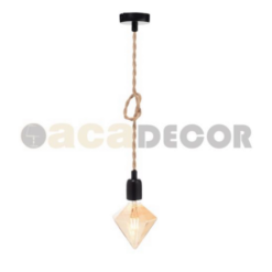 Винтидж пендел ACA Lighting ROPE VINTAGE - декоративно осветление за трапезария