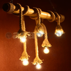 Винтидж пендел ACA Lighting MERLIN с дърво за трапезария
