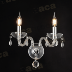 Кристален аплик ACA Lighting TULIA с кристал и стъкло