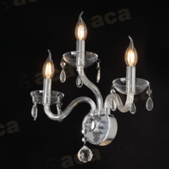 Кристален аплик ACA Lighting TULIA с кристал и стъкло