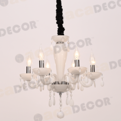 Кристален полилей ACA Lighting TULIA с кристал и стъкло