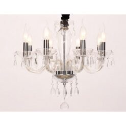 Кристален полилей ACA Lighting TULIA с кристал и стъкло за хол