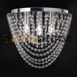 Кристален плафон ACA Lighting MISSY в обстановка на хол