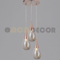 Пендел ACA Lighting ATENA със стъкло за хол