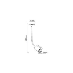 LED прожектор за монофазна шина ACA LIGHTING OLIV1030B2 BLACK - Image 2