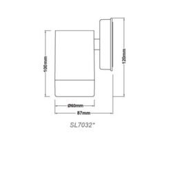 Фасаден аплик ACA Lighting SL7032R за фасада в класически стил