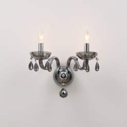Кристален аплик ACA Lighting TULIA с кристал и стъкло за спалня
