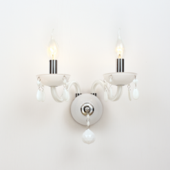 Кристален аплик ACA Lighting TULIA с кристал и стъкло за спалня