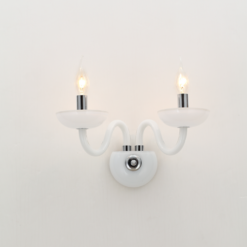 Аплик ACA Lighting LUNARIA със стъкло за спалня