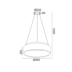 Полилей ACA Lighting APOLLO за трапезария в класически стил