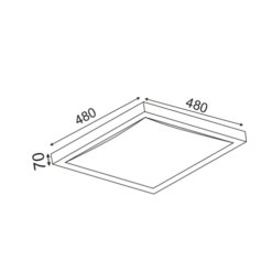 Плафон ACA Lighting INDIANA в обстановка на хол