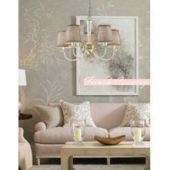 Полилей ACA Lighting AVIGNON с текстил в интериор на хол