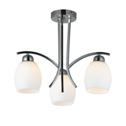 Полилей ACA Lighting AMSTEL със стъкло за хол
