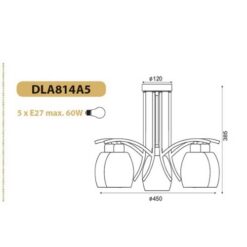 Полилей ACA Lighting AMSTEL над хол - декоративно осветление