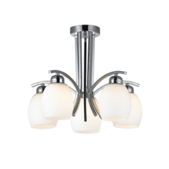 Полилей ACA Lighting AMSTEL със стъкло за хол
