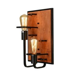 Аплик ACA Lighting TESLA с дърво