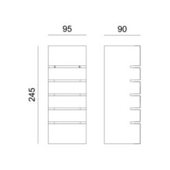 Аплик ACA Lighting G85041W над спалня - декоративно осветление