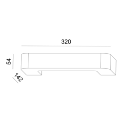 Аплик ACA Lighting G85191W с гипс в интериор на спалня
