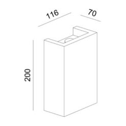 Аплик ACA Lighting G85271W над спалня - декоративно осветление