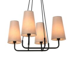 Полилей ACA Lighting TUSCAN с текстил за хол