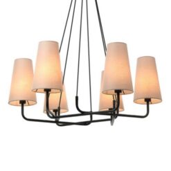 Полилей ACA Lighting TUSCAN с текстил за хол