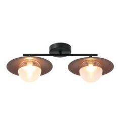 Плафон ACA Lighting HYDRA със стъкло за хол
