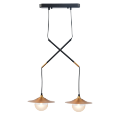 Пендел ACA Lighting LAYLA със стъкло за хол