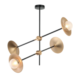 Пендел ACA Lighting LAYLA със стъкло за хол